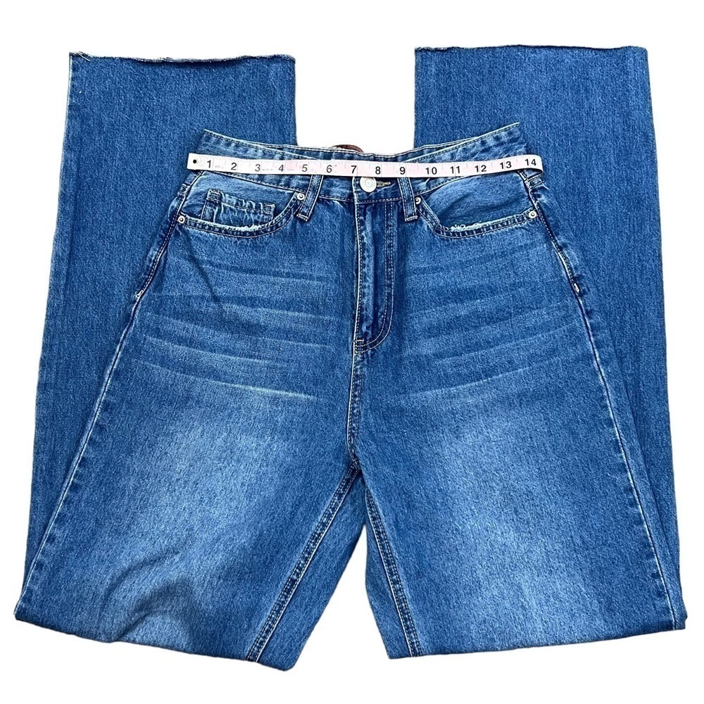 YMI Jeans Wide Leg Medium Wash Size 7 - Picture 12 of 16